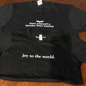 NEW Kids Goth Christmas Tee Set of 2 🥰